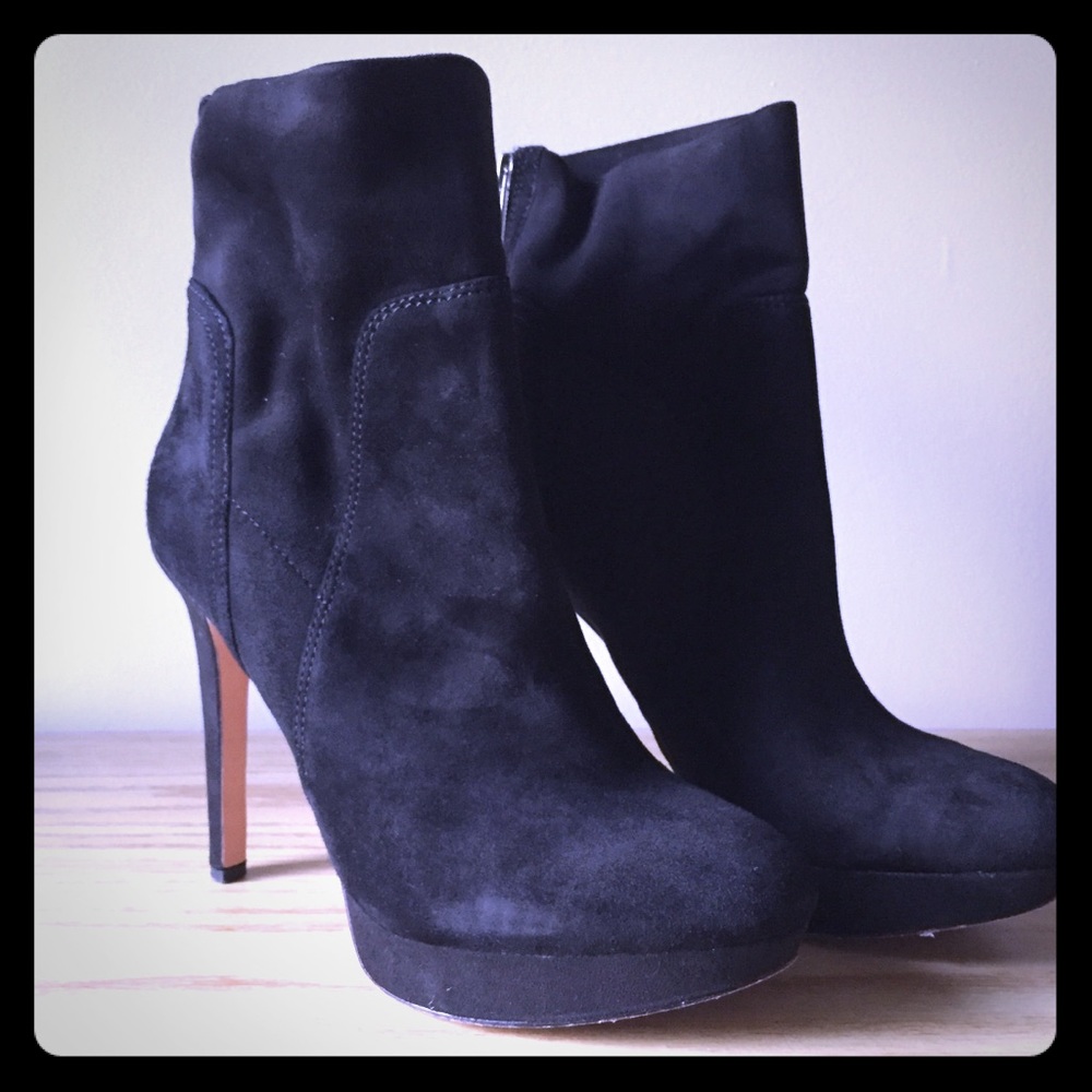 🔥SAM EDELMAN🔥 Black Suede Booties